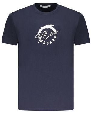 Trussardi Milano Logo Tee - Blue