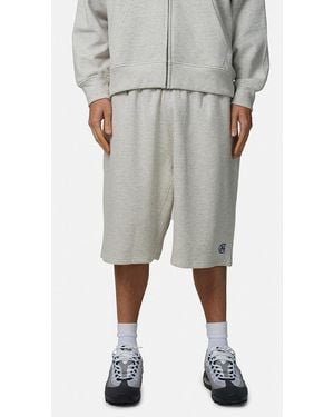 Good For Nothing Baggy Monogram Jersey Shorts - Grey