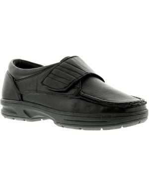 Dr Keller Texas Leather Casual Shoes - Black