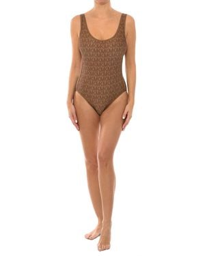 Michael Kors Classic Style Swimsuit Mm2N188 - Brown