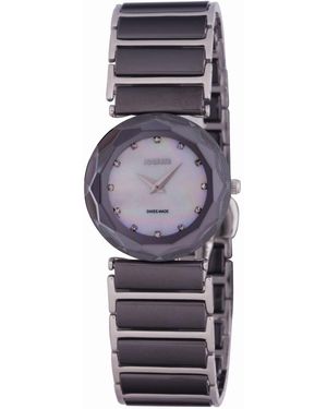 JOWISSA Safira 99 Mother Of Pearl Watch - Black