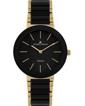 Jacques Lemans 42-7E Ladies Monaco Watch - Black