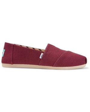 TOMS Alpargata Slip-On Canvas Espadrilles Plum - Purple
