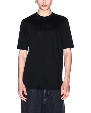 Armani Exchange T Shirts Regular Fit Casual Summer Pullover Cotton Top New - Black