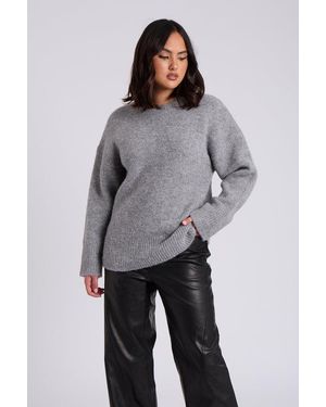 Urban Bliss Wool Blend Jumper - Grey
