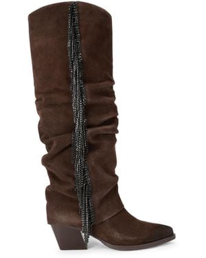 KG by Kurt Geiger Suede Tempt Boots - Brown