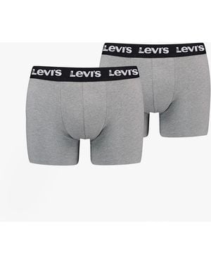 Levi's Levi's Repeat Logo 2-Pack Trunks Middle Melange Cotton - Grey