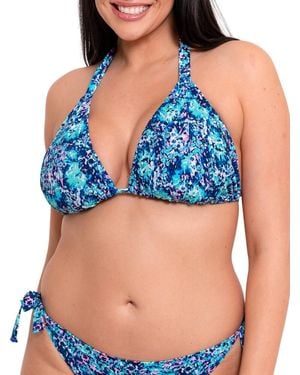Curvy Kate Mykonos String Bikini Top - Blue