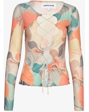 Résumé Siars Long Sleeve Blouse - Blue