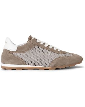Carvela Kurt Geiger Suede Fabric Cortona Trainer Trainers - Grey
