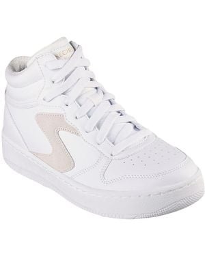 Skechers Court 92 Hi-Top Trainers - White