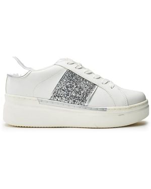 b.soleful Lavander Trainers Faux Leather - White