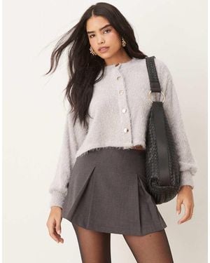 ASOS Chenille Cardigan - Grey