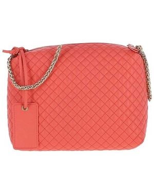 Ashwood Leather Real Small Quilted Shoulder Chain Bag - Red
