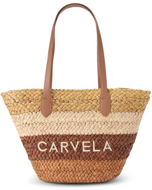 Carvela Kurt Geiger Nicola Straw Basket Bag - Brown