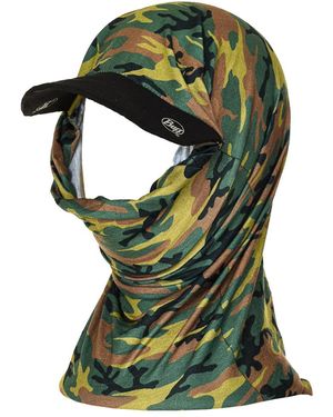 Buff Camo Multifunctional Tubular With Visor 64700 - Green