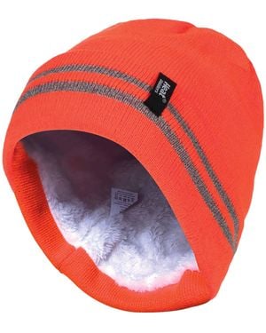 Heat Holders Hi Vis Reflective High Visibility Hat - Red