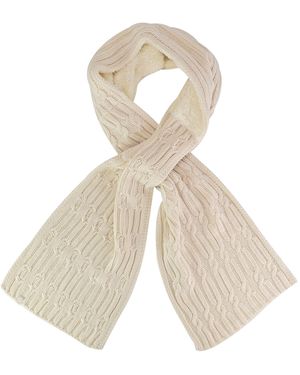 Heat Holders Luxury Fleece Winter Scarf - White