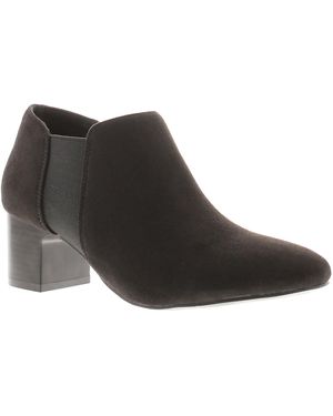 Comfisole Ankle Boots Janette Slip On Microfiber - Black