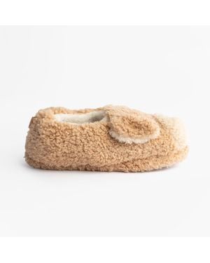 Totes Toasties Novelty Dog Full Back Slippers Dog - Natural