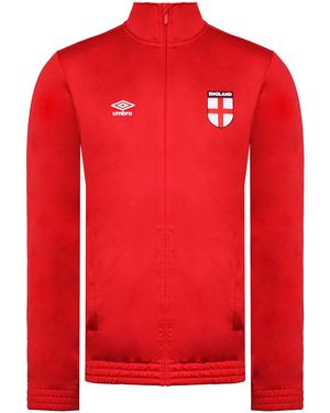 Umbro England Tricot Track Jacket Cotton - Red