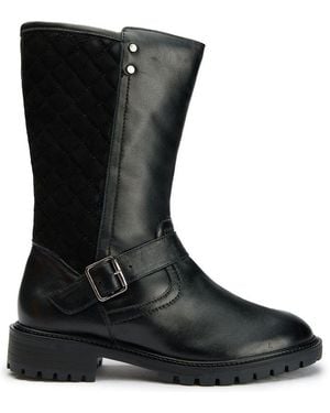Ravel Biker Boots - Black