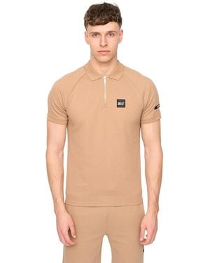 Duck and Cover Topfield Polo Shirt Cotton - Natural