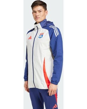 adidas Originals Olympique Lyonnais Tiro 24 All-Weather Jacket - Blue