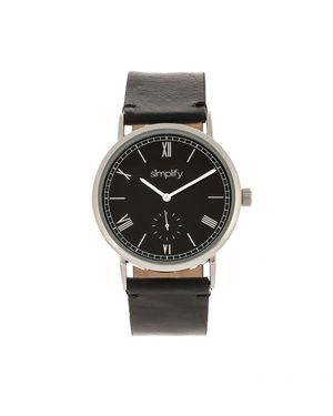 Simplify The 5100 Leather-Band Watch - Black