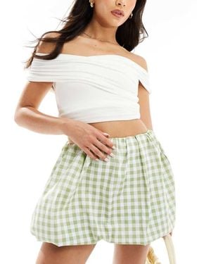 Miss Selfridge Puff Ball Mini Skirt - White