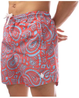 Marcelo Burlon Paisley Swimming Shorts - Pink