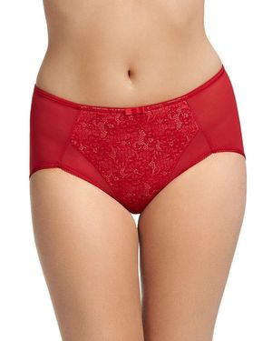 Berlei Beauty Lace Deep Brief - Red