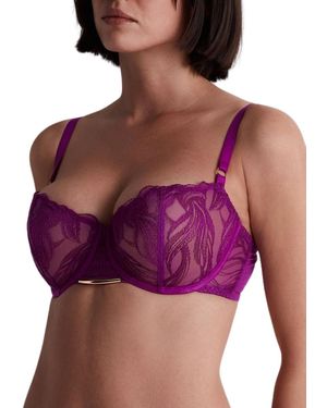Aubade Into The Groove Half Cup Bra - Purple