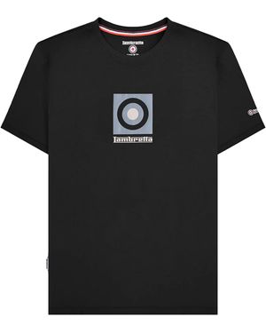 Lambretta Box Logo T-Shirt Cotton - Black