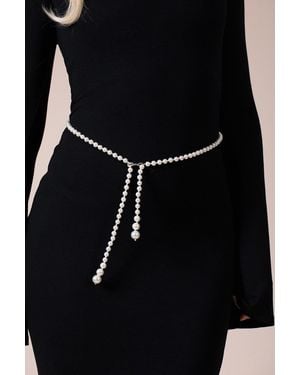 SVNX Pearl Chain Belt - Black