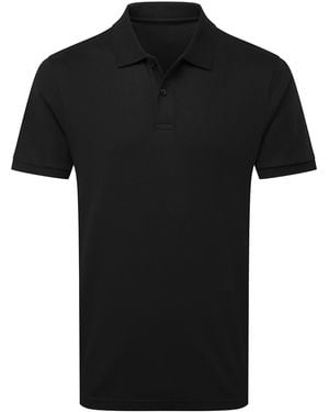 Asquith & Fox Premium Mercerised Cotton Polo Shirt - Black