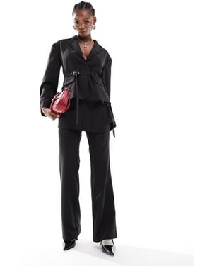 Collusion Co-Ord Kilt Trouser Skirt With Buckle Detail - Black