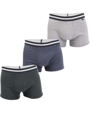 Ted Baker Katoenen Boxershorts (set Van 3) (grijs/blauw/zwart)