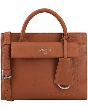 Dents Talvona Leather Shoulder Bag - Brown