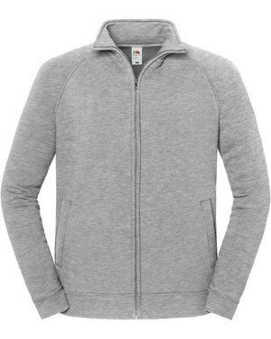 Fruit Of The Loom Iconic Premium Sweat Jacket (Athletic Heather) - Grey