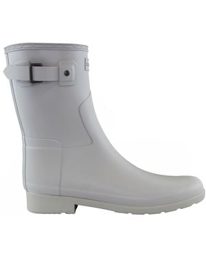 HUNTER Refined Short Wellington Boots Rubber - Grey