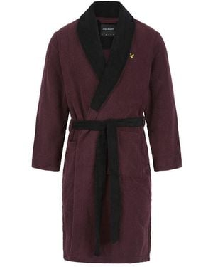 Lyle & Scott Adrian Bathrobe With Gifting Ribbon Wine Tasting - Red