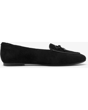 Clarks Leven Bow Sde Shoes - Black