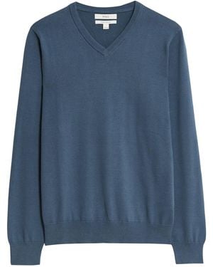 Secret Label Cotton V-Neck Jumper - Blue