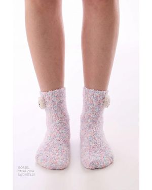 Penti Happy Bear Crew Socks - Pink