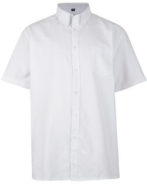 KAM Jeanswear Kam Short Sleeve Shirt Plus Size - White