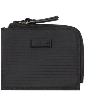 Consigned Nona Zip Round Card Holder - Black
