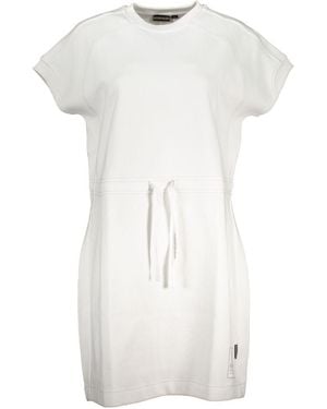 Napapijri Short Sleeve Drawstring Dress - White