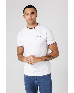 Firetrap Regular Fit Cotton Crew T Shirt - White