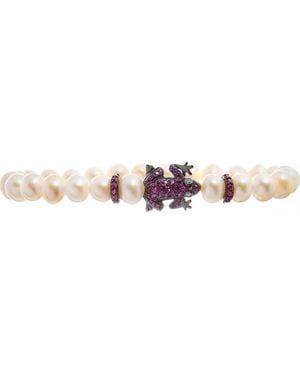 Lancaster Jla-Br-Frog-5-Wh Ladies Bracelet - Metallic